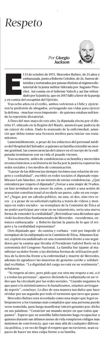 GiorgioJackson's tweet photo. Respeto. https://t.co/7c7X21UEvX