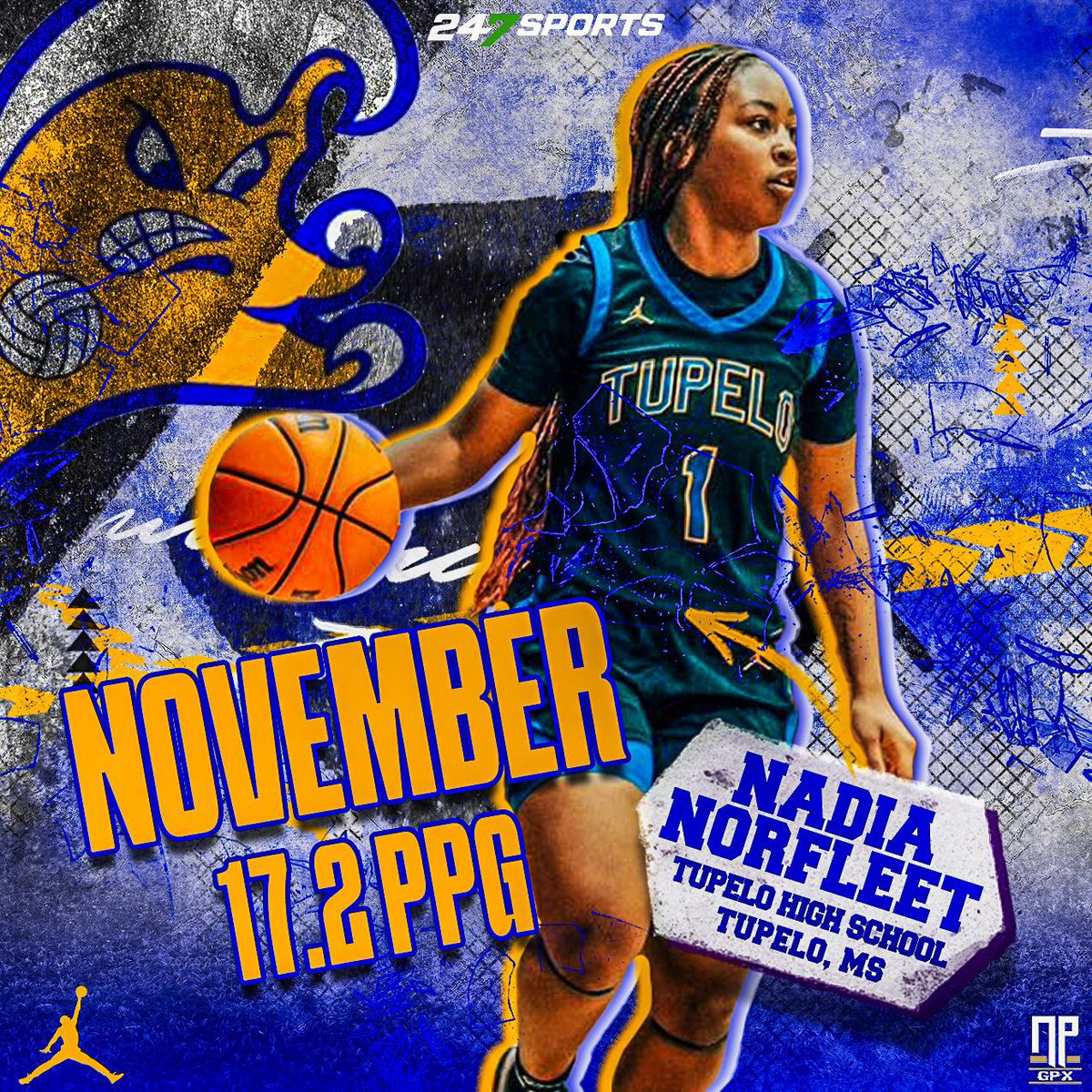 Along with 5 Ast, 3 Rebs a game..