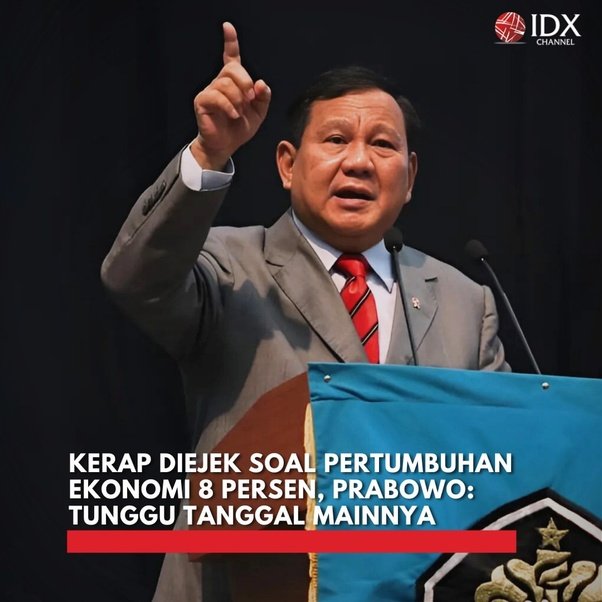 Growth 8% kapan bisa real ? Sdgkan  middle-class kita sudah turun dari 21,5% di 2019 hingga ke 17,1% di tahun 2024. Jgn jual rakyat kecil dan UMKM sbg tulangpunggung dari ekonomi nasional, tapi middle calss nya.

Semoga ada banyak uang di bawa dari layanan ke LN.