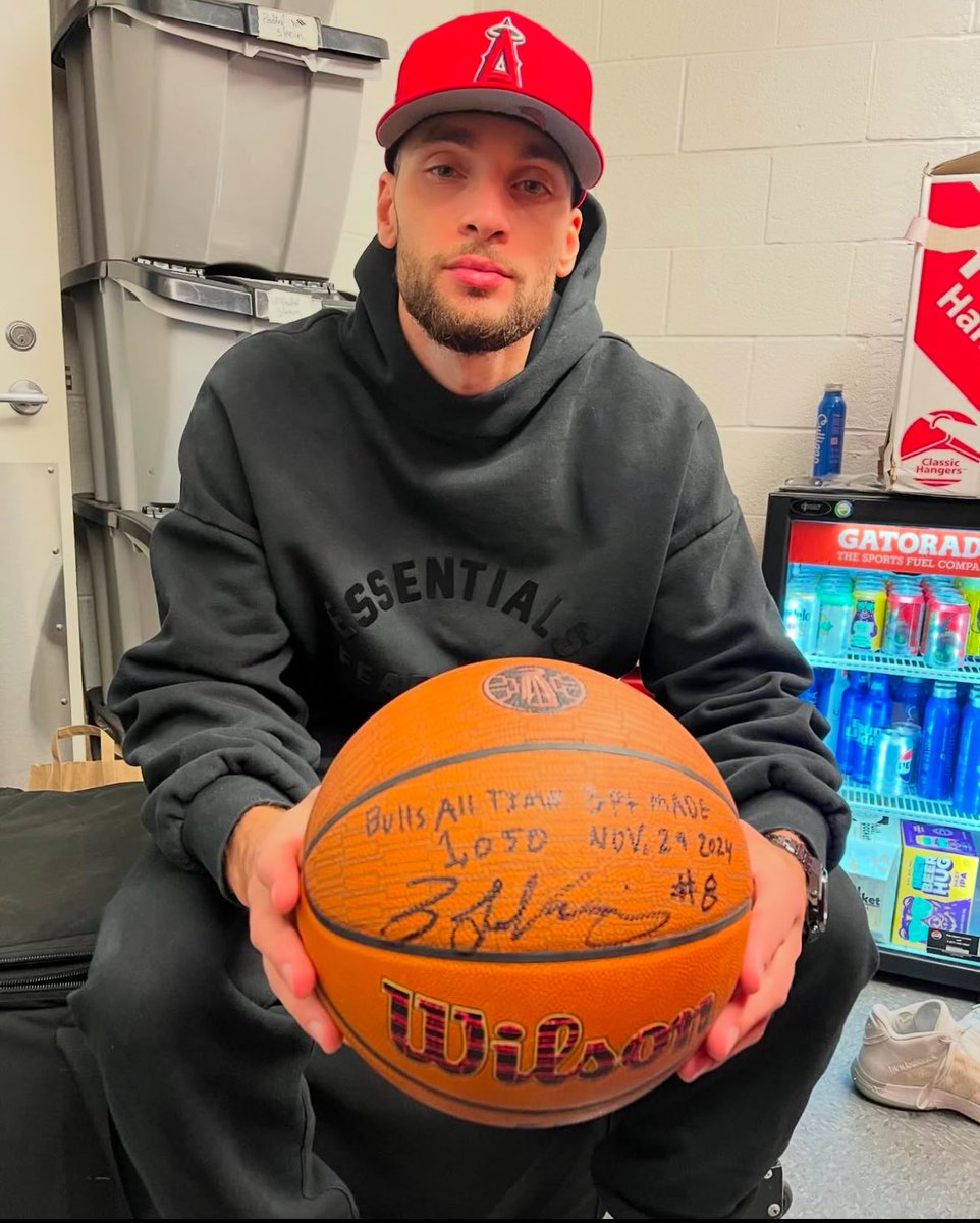 chicagobulls's tweet photo. No player has made more threes in a Bulls uniform than Zach LaVine 🔥
(via @ZachLaVine on IG) https://t.co/c6zuiS7o9j