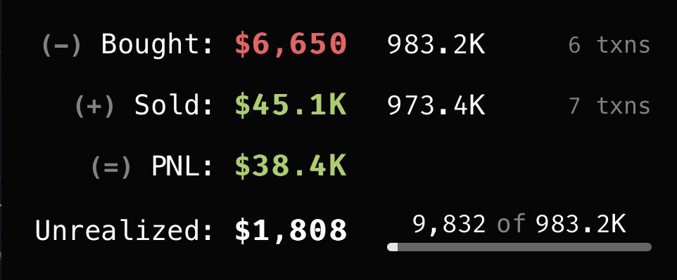 Snipelokibot's tweet photo. Petit X20 sur $888 grâce à la whale Perle Rare sur Lokibot ! 🚀🐋
Certains se régalent vraiment avec des performances comme celle-là. 😎💸

Rejoins-nous ici pour copier automatiquement les meilleures whales : 👉 https://t.co/RXw57vE3M6 https://t.co/s1XUttUxKR
