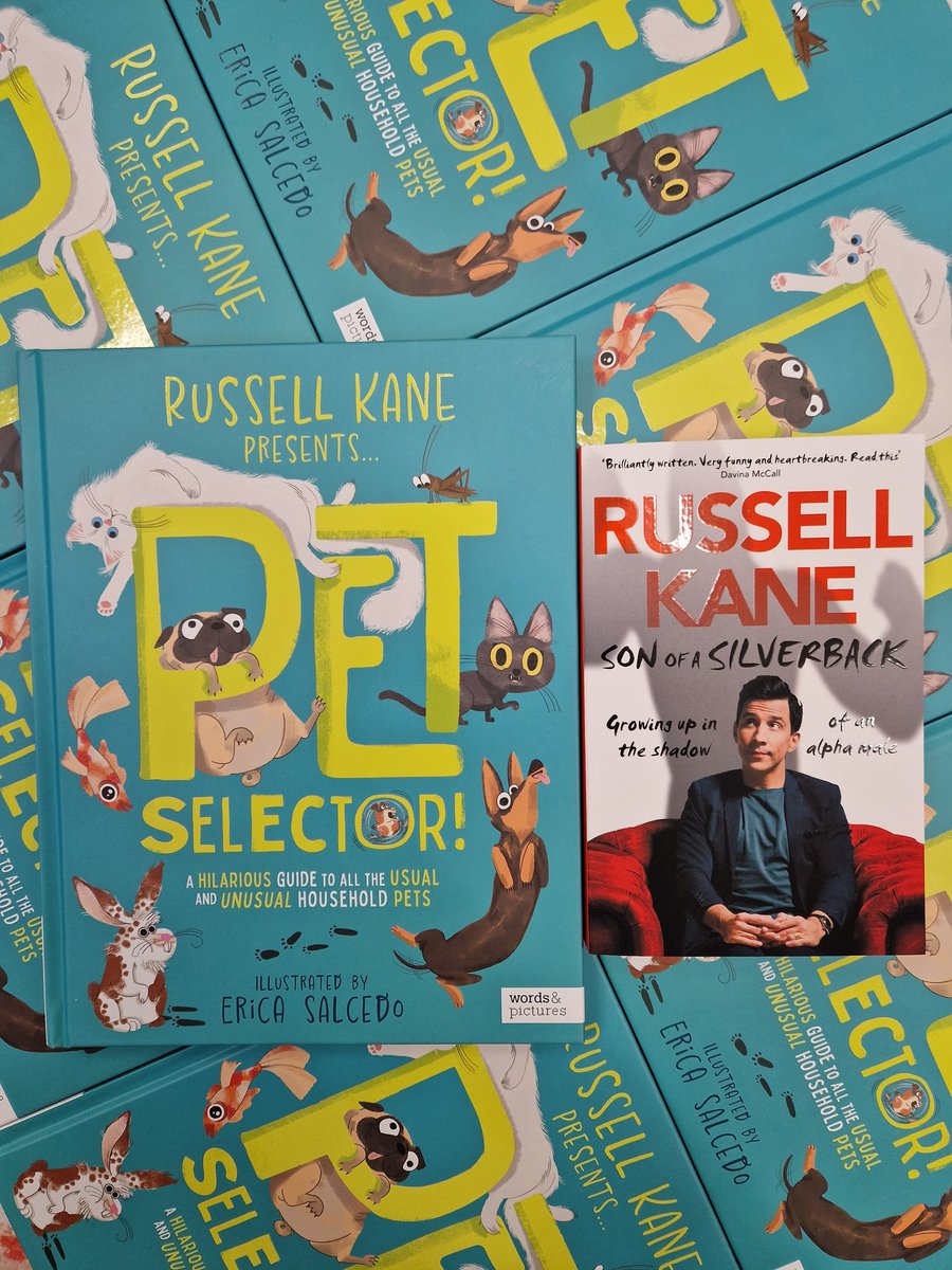 wswilmslow's tweet photo. We are delighted to welcome the brilliant Comedian &amp; super animal lover @russell_kane on Sun Dec 8th at 3pm to sign copies of his hilarious new book Pet Selector!

A FABULOUS Christmas present for any child (or anyone!) who loves dogs, cats, budgies...or any type of pet!! https://t.co/RQPdbLs5Q0