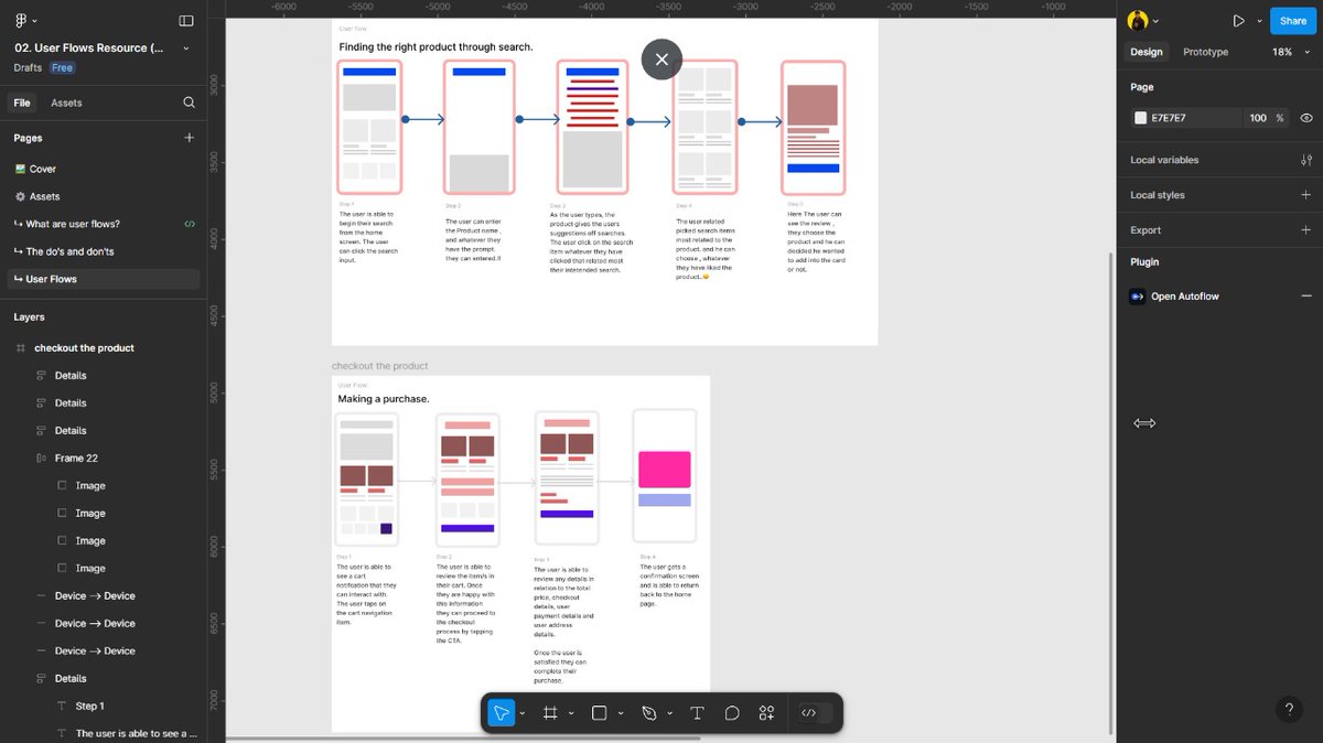 KunalPal229's tweet image. Day 4: Focusing on User Flow in UI/UX Design - Streamlining the User Experience!
Streak 4+

#UIUXDesign #UserFlow #DesignProcess #UX #UIDesign #UXDesign #UserExperience #Figma #DesignJourney #Day4 #LearningDesign