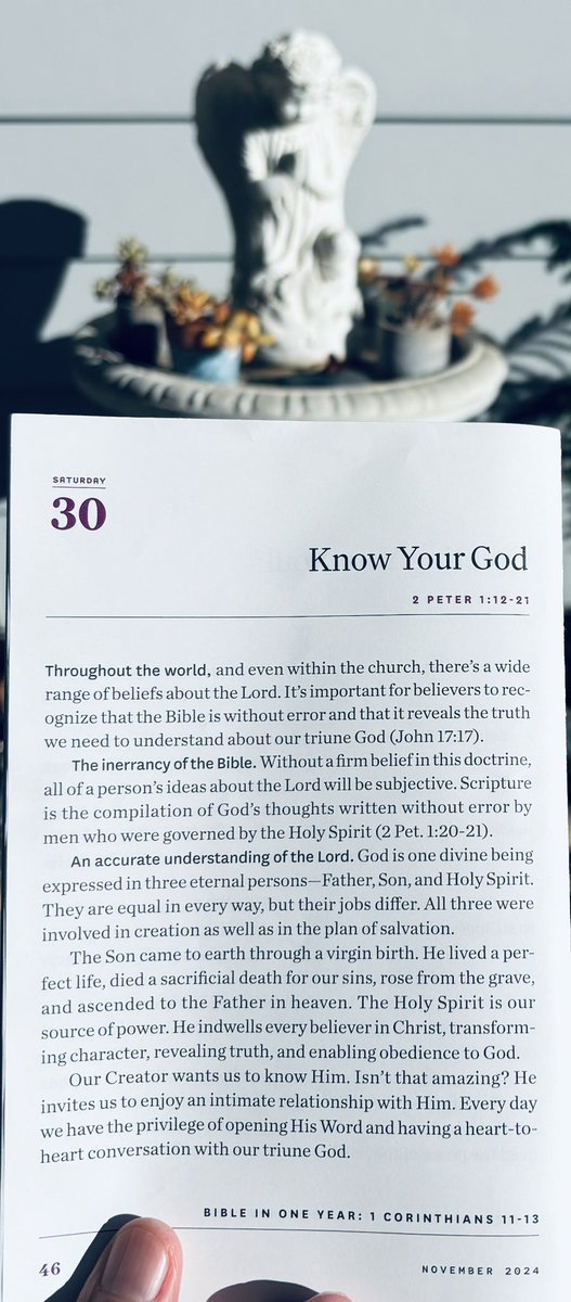 craigswanson52's tweet image. 𝐎𝐮𝐫 𝐂𝐫𝐞𝐚𝐭𝐨𝐫 𝐰𝐚𝐧𝐭𝐬 𝐮𝐬 𝐭𝐨 𝐤𝐧𝐨𝐰 𝐇𝐢𝐦.  
He invites us to enjoy an intimate relationship with Him.  Every day we have the privilege of opening His Word &amp;amp; having a heart-to-heart conversation with our triune God. 🙏 📖 ❤️
#3in1🍀