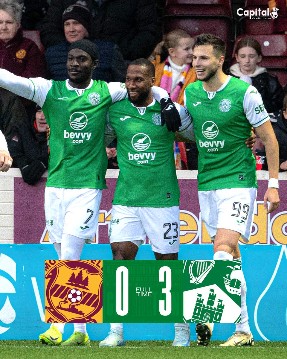 Victory for the Hibees in Motherwell! 🥬