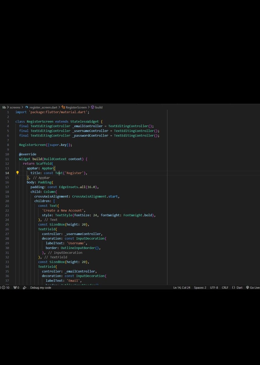 Allen Janet (@allenjanet19) on Twitter photo Day 30
#30DaysOfCoding
#Flutter
Still about flutter
#WomenInTech
#GirlsWhoCode
#FlutterDev
<a href="/Witi_Uganda/">Women's Institute of Technology and Innovation</a>
<a href="/wituganda/">Women in Technology Uganda #WomenInSTEM</a>
<a href="/BarbsBirungi/">Barbara B. Mutabazi</a>
<a href="/NakitendeLetici/">Leticia Nakitende</a>
@Kifuot
<a href="/AngelMalaika23/">ANGEL WANYAMA🇺🇬🇰🇪</a>
<a href="/AgnesBrenda777/">TUGUME BRENDA</a>
<a href="/CathySsenkungu/">Luyiga Catherine</a>
<a href="/KabahindaRoven1/">Rovence K</a> Day 30
#30DaysOfCoding
#Flutter
Still about flutter
#WomenInTech
#GirlsWhoCode
#FlutterDev
<a href="/Witi_Uganda/">Women's Institute of Technology and Innovation</a>
<a href="/wituganda/">Women in Technology Uganda #WomenInSTEM</a>
<a href="/BarbsBirungi/">Barbara B. Mutabazi</a>
<a href="/NakitendeLetici/">Leticia Nakitende</a>
@Kifuot
<a href="/AngelMalaika23/">ANGEL WANYAMA🇺🇬🇰🇪</a>
<a href="/AgnesBrenda777/">TUGUME BRENDA</a>
<a href="/CathySsenkungu/">Luyiga Catherine</a>
<a href="/KabahindaRoven1/">Rovence K</a>