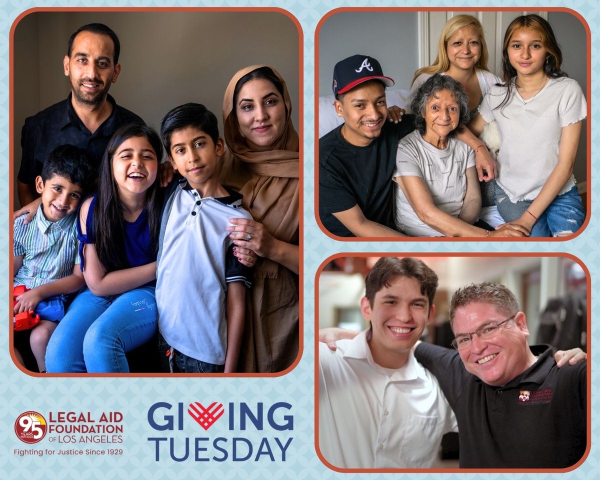 On Giving Tuesday, we’ll celebrate the power of one person to start a revolution of giving. Each and every one of us can help create a more compassionate world. 

Will you join the movement? Support LAFLA on #GivingTuesday at lafla.org/support-our-wo…
