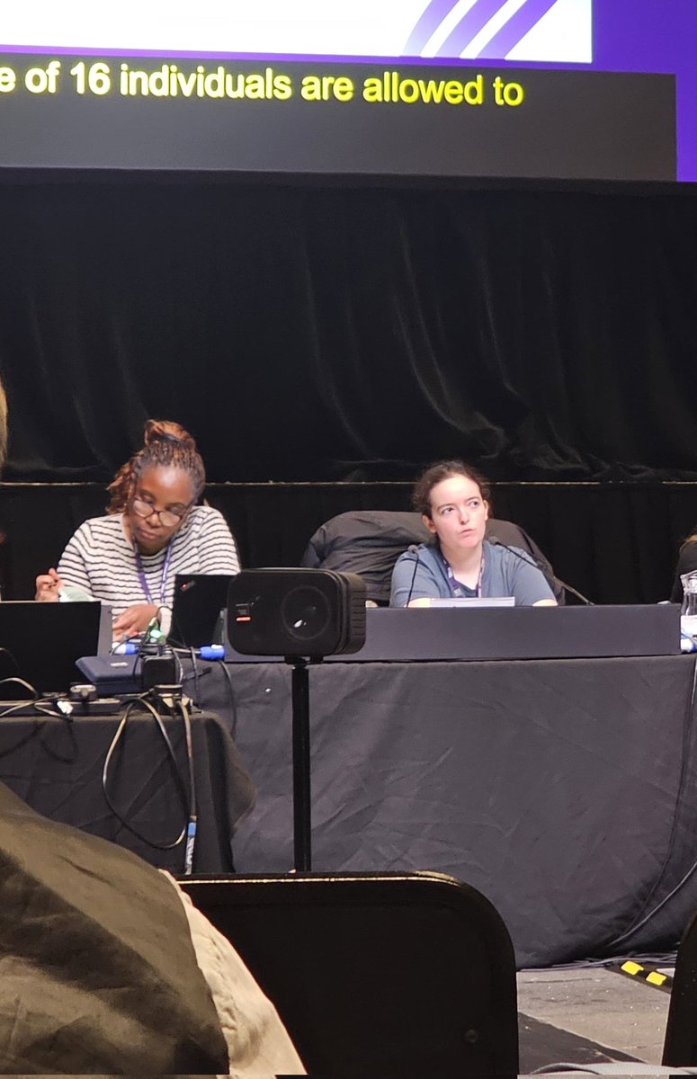 UnisonYoung's tweet image. That was not a straightforward session to chair, with lots of points of order being it was expertly handled by @UNISONEastern member Eleesha as first time chair. #uymc24