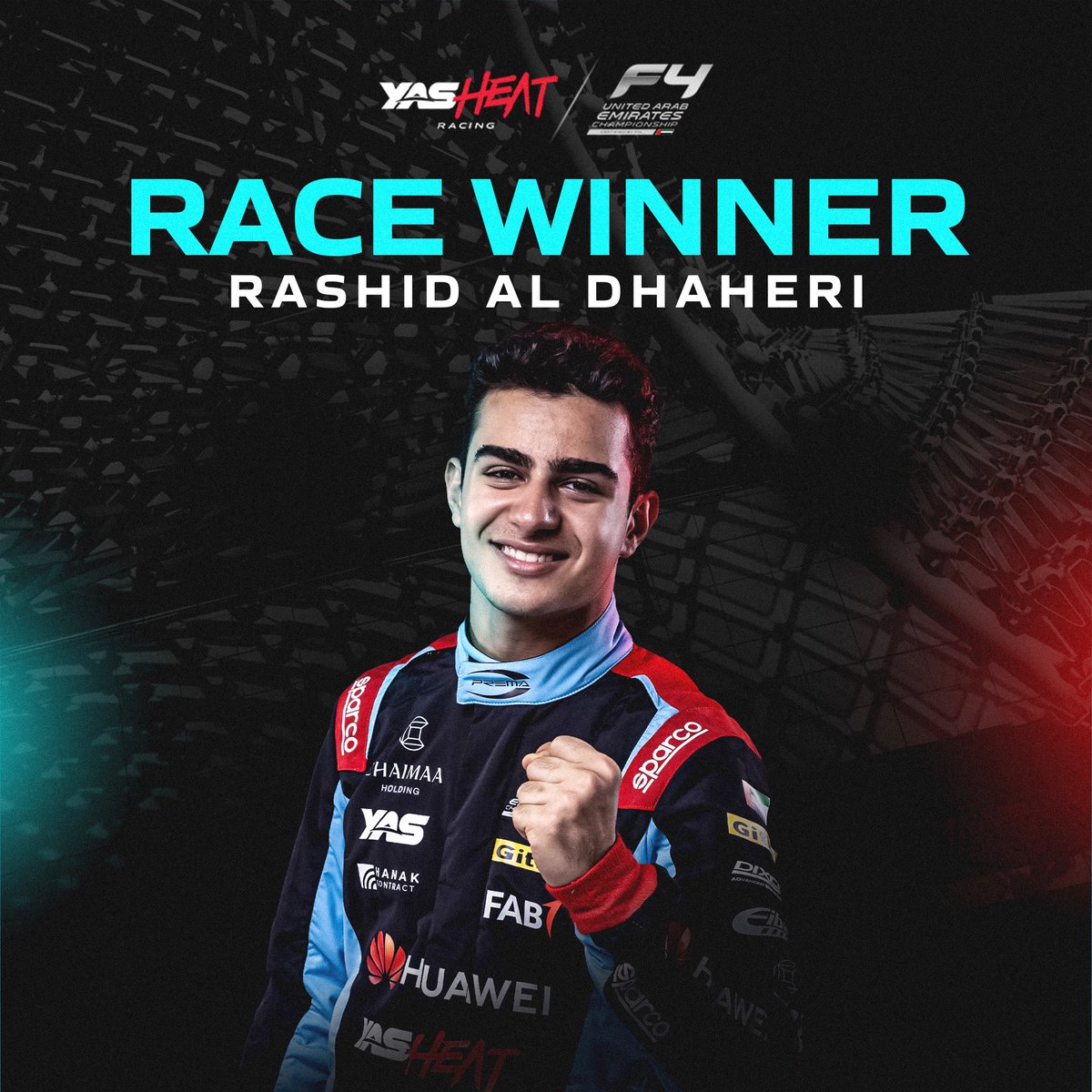 YAS Heat Racing (@yasheatracing) on Twitter photo Bringing the heat like no other, <a href="/aldhaherirashid/">Rashid Al Dhaheri</a> marks his territory in Round 1 of the #F4UAE Trophy Series. ๐ฅ
Claiming first spot in both qualifying rounds, so first in Race 1 was no surprise. Congrats Rashid. More is yet to come in Race 2 and 3 tomorrow. ๐๏ธ
#YasHeatRacing Bringing the heat like no other, <a href="/aldhaherirashid/">Rashid Al Dhaheri</a> marks his territory in Round 1 of the #F4UAE Trophy Series. ๐ฅ
Claiming first spot in both qualifying rounds, so first in Race 1 was no surprise. Congrats Rashid. More is yet to come in Race 2 and 3 tomorrow. ๐๏ธ
#YasHeatRacing