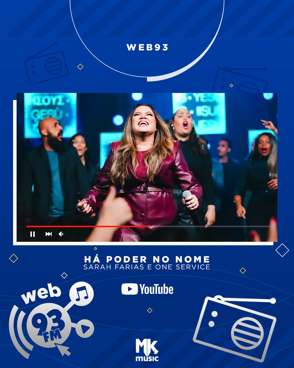 MKMusicBrasil's tweet image. A canção "Há Poder no Nome", de @SarahFariass com #OneService, foi destaque no programa #web93, da Rádio 93 FM. Incrível, né? ⁣Assista à programação completa no canal da Rádio do povo de Deus, no YouTube.

🎧 gospel.mk/playlistweb93⁣
⁣
#Web93 #SarahFarias
