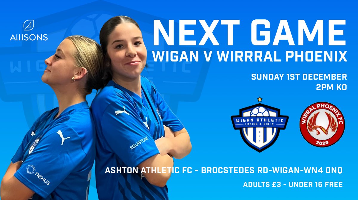 LaticsWomen's tweet photo. Tomorrow @LaticsWomen take on @WirralPhoenix at @AshtonAthletic
#LaticsWomen @WomensFootball #Wigan #NWWRL https://t.co/gISfh545wh