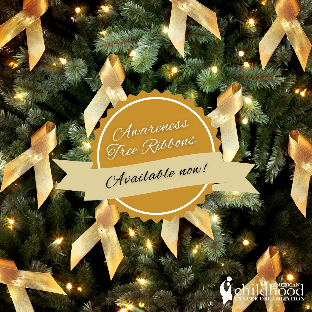 accorg's tweet photo. Honor your #childhoodcancer warrior with a personalized gold ribbon on our virtual tree. Purchase now through Dec. 16! Don't forget, for every virtual ribbon purchased, you'll receive one physical ribbon in the mail: https://t.co/VqbIlK7CeF

#awareness #gogoldwithacco https://t.co/44jQ5VNkfk