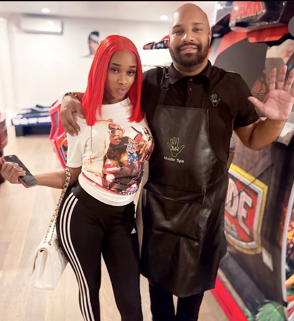 MANLYHANDZ's tweet photo. Thank you @SexyyRed314_ for relaxing by receiving The Cleopatra Experience🙏🏾🖐🏾 #mhmbilespa https://t.co/zqjwJ2fjXU