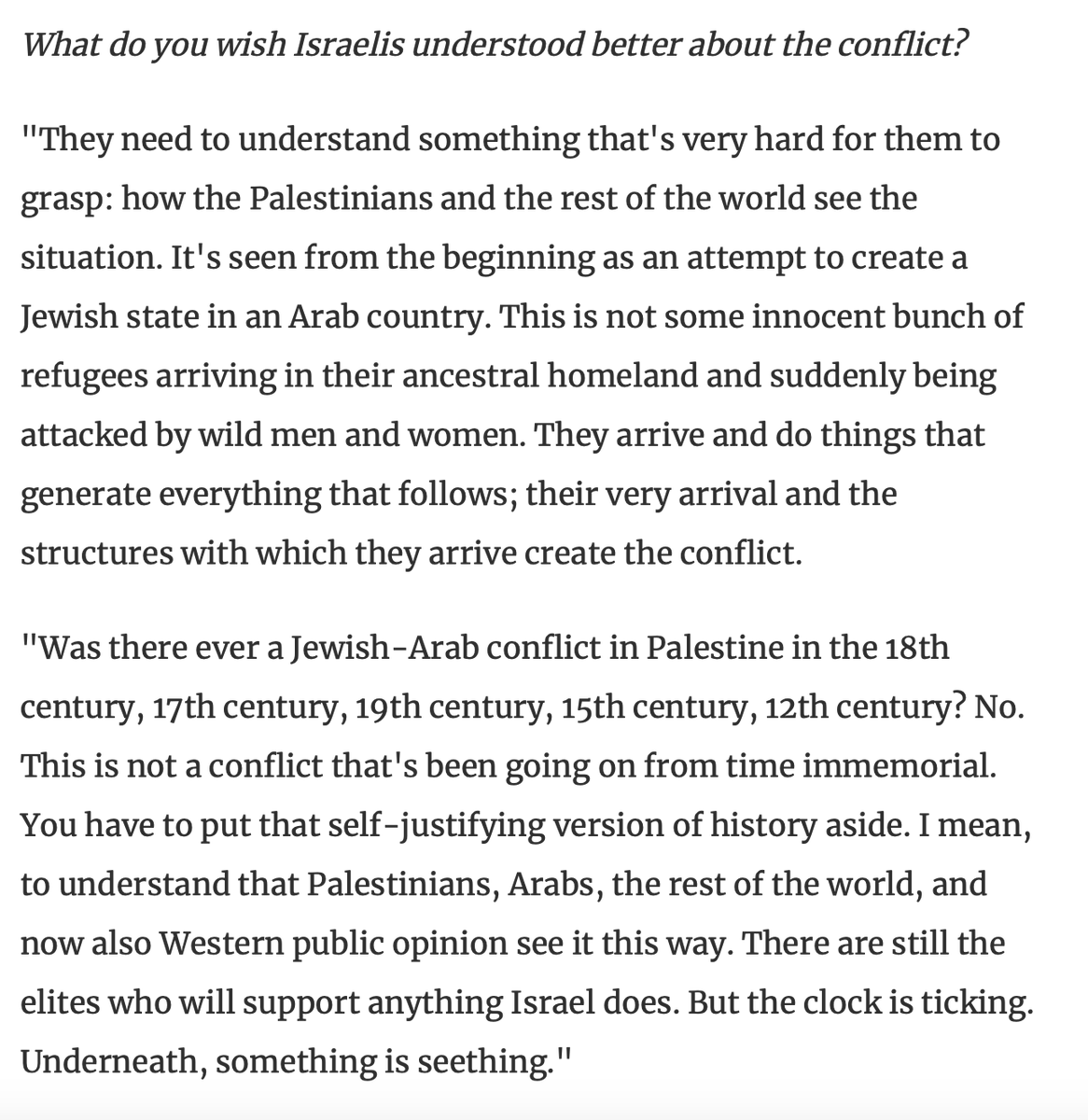 DougHenwood's tweet photo. Rashid Khalidi in @haaretzcom 

https://t.co/u5Iw2YQpib https://t.co/jSULwjVkeX