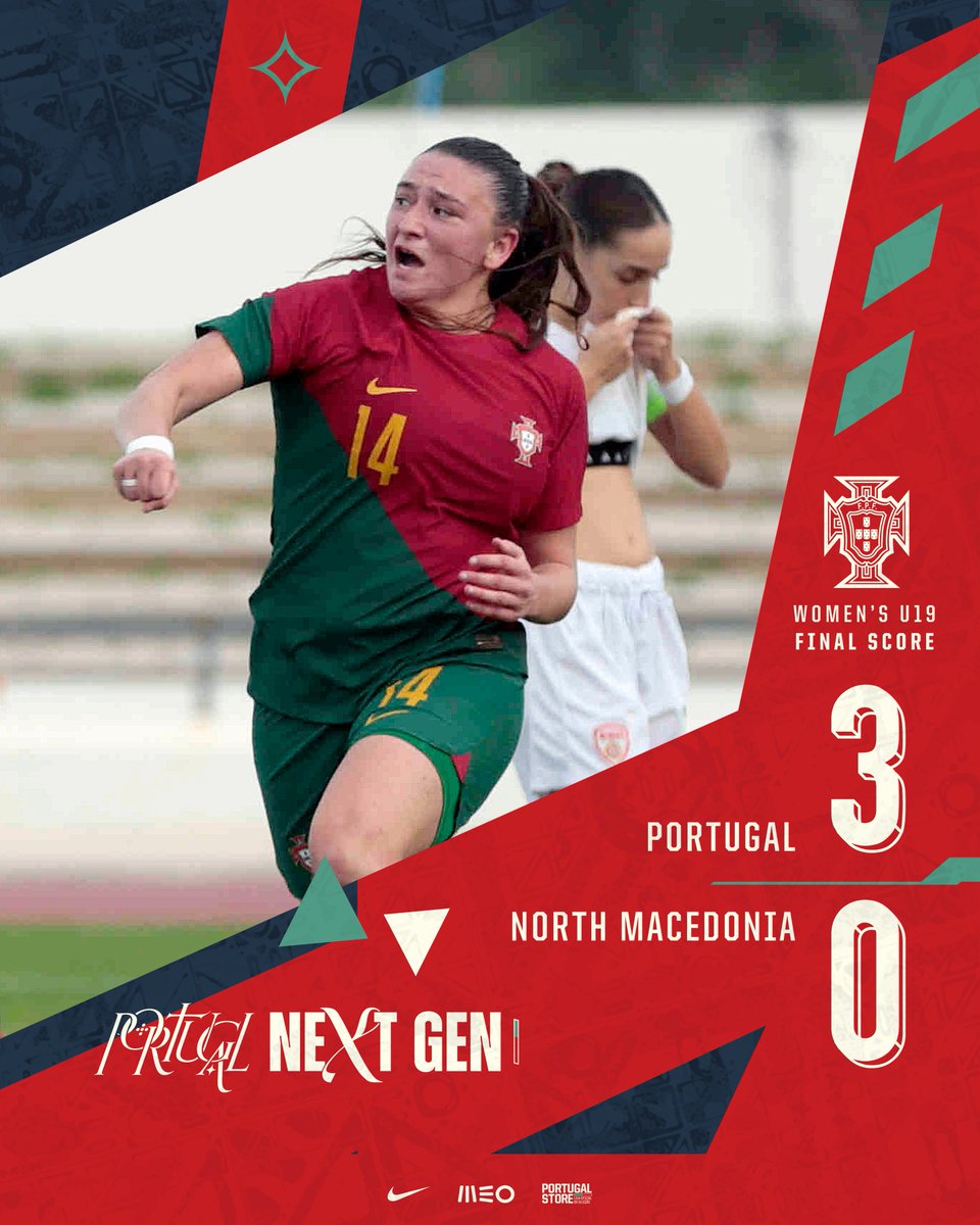⏹️ 90+9' TERMINA A PARTIDA! ⏰

Ronda de Elite? 𝗖𝗛𝗘𝗖𝗞! ✔️

#PortugalNextGen | #U19WEURO