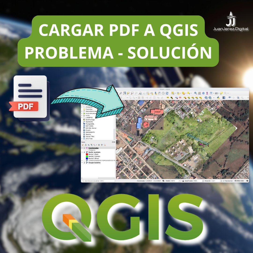JJerezDigital's tweet photo. ¿Problemas al cargar PDFs en QGIS? 😬
Te enseño a hacerlo correctamente, sin errores y fácil. Además:
✅ Convertir PDF a TIFF.
✅ Georreferenciación.
✅ Recorte de imágenes ráster.
🚀 Domina esta funcionalidad en SIG:
https://t.co/z3qyiZ1v0u https://t.co/4N4XPwacsk