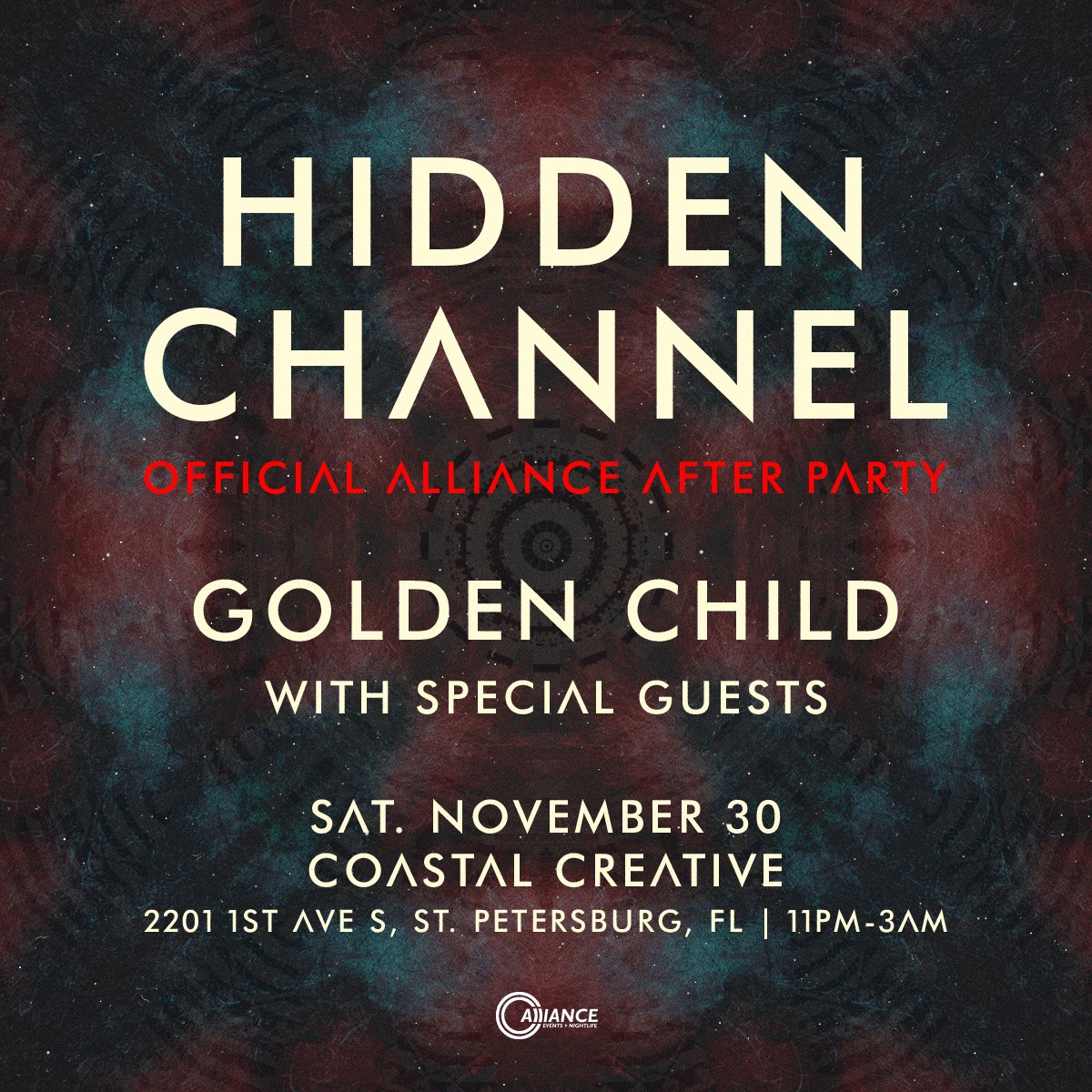 🔴 TONIGHT: If you don't want to stop dancing after our show at Jannus Live closes, keep the party going at the OFFICIAL after hours event, featuring @GoldenChildTrap and surprise guests!