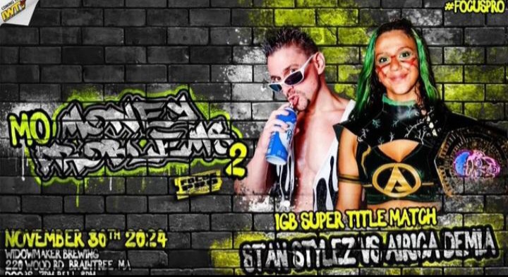 NVhowlingWolves's tweet image. Tonight's #FocusPro 's 
 Mo $ Mo Problems 2

Let's Go 

The Hero &amp;amp; Champ that Goes Beyond 
  @Airica_Demia 💚🖤🗡

The @Infamoss1
   Jess Moss 🍺

Gabby @the_gnomie 🍄🥳

Spiked Punch ⚙️🧃
  @ItsBigJuicyyy 
  &amp;amp; @wrestlespike 😎

Gonna be ALL the FUN!!
📸@FocusProWrestle on IWTV