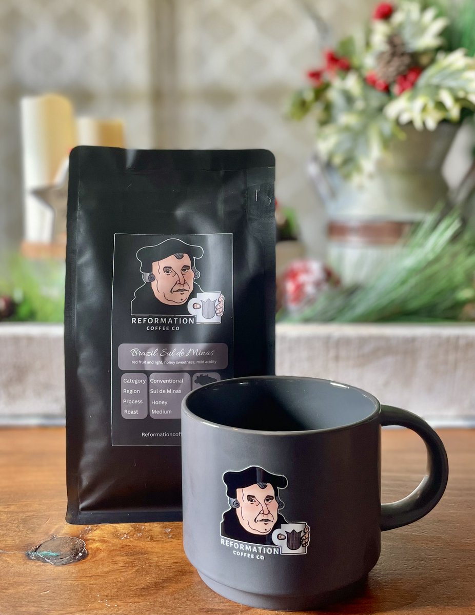 Post-Thanksgiving thankfulness giveaway. 

Prize:
- One 12oz coffee bag of your choosing. 
- One of our new Christmas gift box mugs. 

Rules:
- Follow <a href="/ReformedCoffee/">Reformation Coffee Co.</a>. 
- Share this post. 
- Tag a friend. 
- Winner announced 12/1 @ 7pm CST.