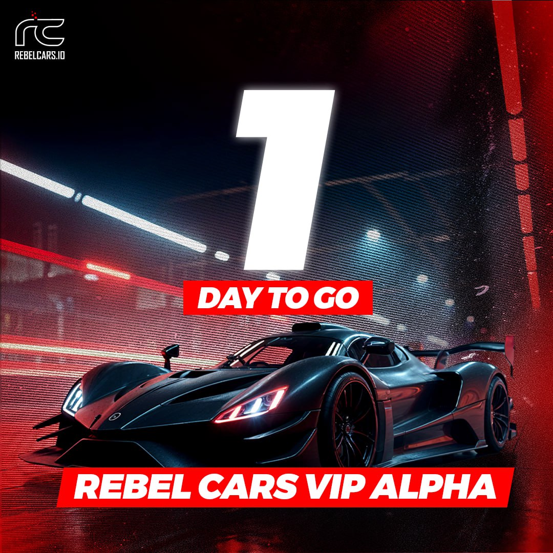 RebelCarsGame's tweet photo. Tomorrow.🕰️

The beginning of Rebel Car's domination in the esports sim racing world.

$RC https://t.co/hsuW1f7Sq8