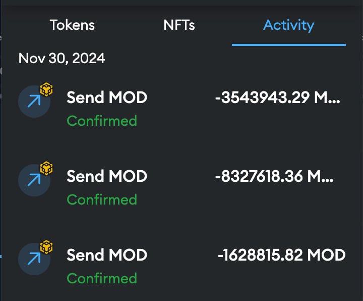 SmartDeFi_DICE's tweet image. 🎉 Congratulations to our FIRST Wave $MOD Jackpot Winners! 🎉

🥈 Silver:
1,628,815.82 $MOD

🥇 1st Gold:
8,327,618.36 $MOD

🥇 2nd Gold:
3,543,943.29 $MOD

All winnings have been successfully transferred
✅ View TX&apos;s on the blockchain

Jackpots Dashboard: buybot.dicerolls.fun