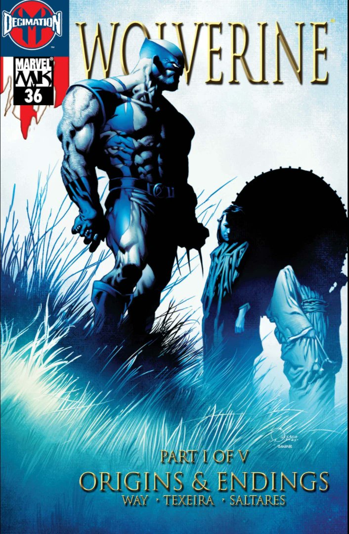 AustinGorton's tweet photo. 336 - Wolverine (vol. 3) #36 (11/30/2005)
I feel like this is one of those covers that got repurposed into a lot of collected edition covers.
Cover by Joe Quesada & Richard Isanove. Interiors by Daniel Way & Javier Saltares
#WolverineADay #Wolverine50 #Xmen #WolverineV3 https://t.co/vzDhIFswVu
