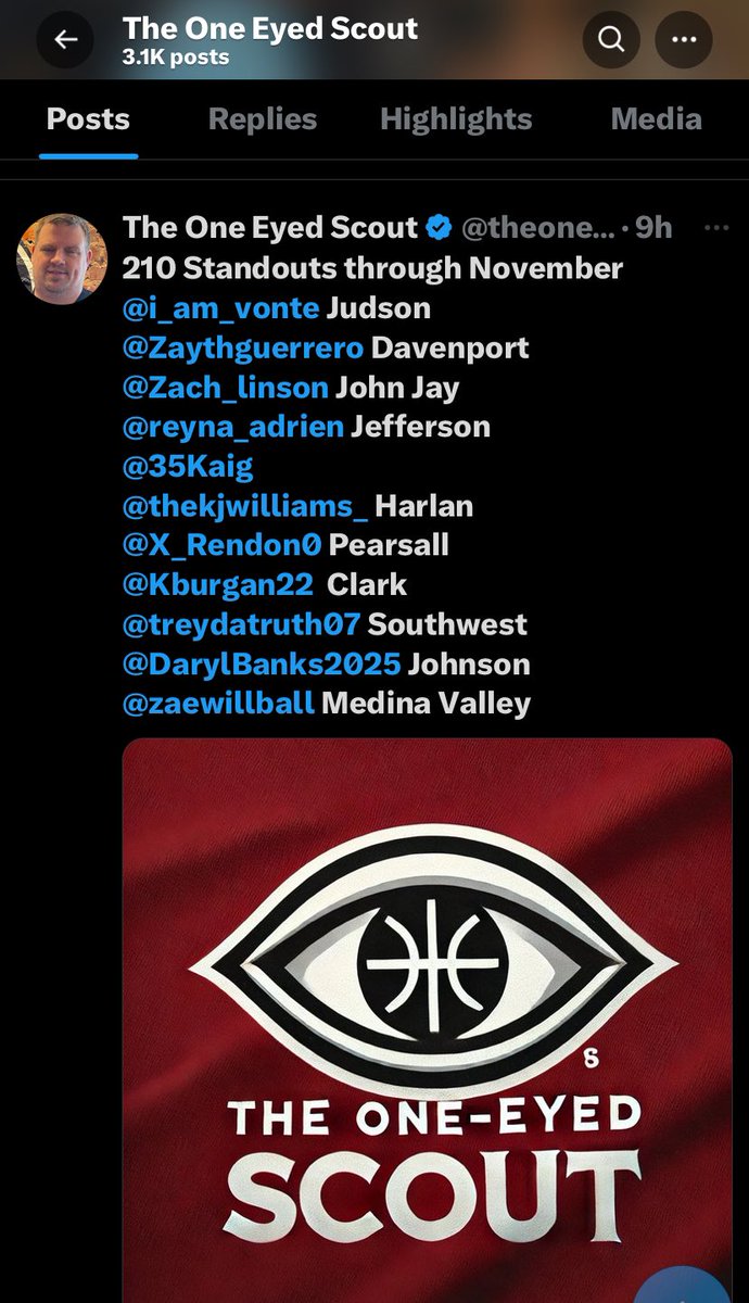 BTB_Select_SA's tweet photo. @theoneeyedscout Thank You for Recognizing a few of our players as Standouts! We continue to work!
#TheBTBway #BiggerThanBasketball
#BuildingTheBrand
#BeyondTheBaseline https://t.co/GwZ69xyng8