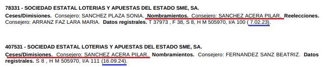 carlesenric's tweet photo. Confirmado la Moncloa

La Jefe de Gabinete Pilar Sanchez, implicada en el tema del novio de @IdiazAyuso no solo ha sido cesada de Paradores. Unas semanas antes lo fue de Lotería y Apuestas del Estado del Estado. https://t.co/ZoQYqvHKxq