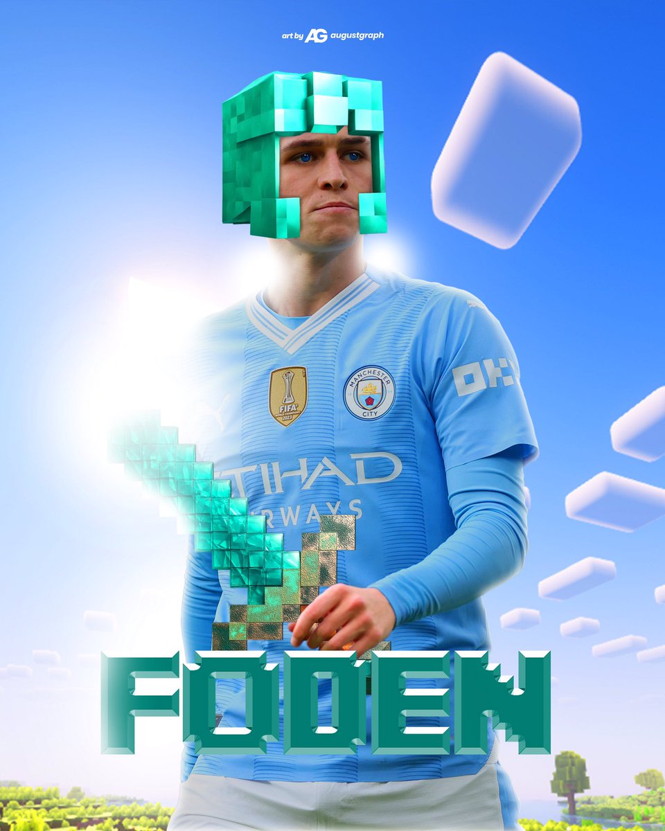 je_s_apel_groot's tweet photo. Ouaaaaah 😍😍😍le dernier est probablement le meilleur
FODENxMINECRAFT by #augustgraph 👨🏽🎨
Rt svp 🙏🏾
#Foden #FanArt #graphicdesign #manchestercity https://t.co/URXx4sIogc