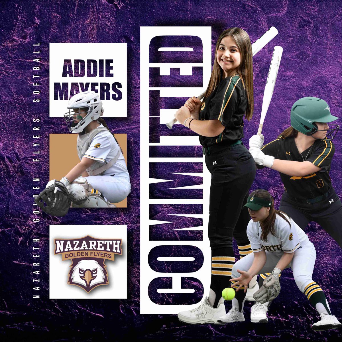Super excited to announce my commitment to Nazareth University to continue my academic and athletic career! Super excited for the next 4! <a href="/northvsoftball/">Williamsville North Varsity Softball</a> <a href="/21_outssoftball/">21 Outs Softball Training</a> <a href="/SamWeaver8/">Sam Weaver</a>