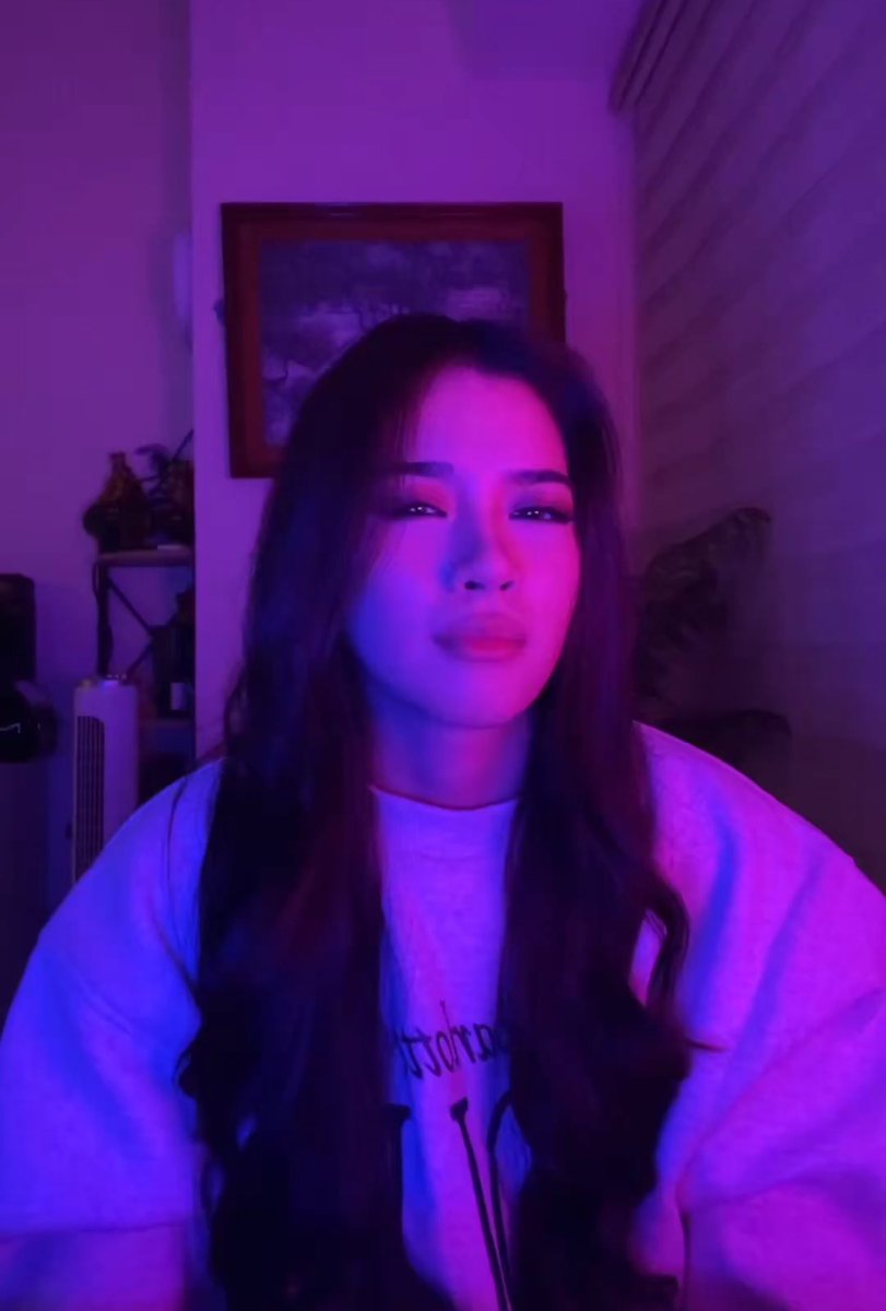 aiahshi's tweet photo. may something talaga with aiah and purple lights eh https://t.co/FVEjHAjxBf