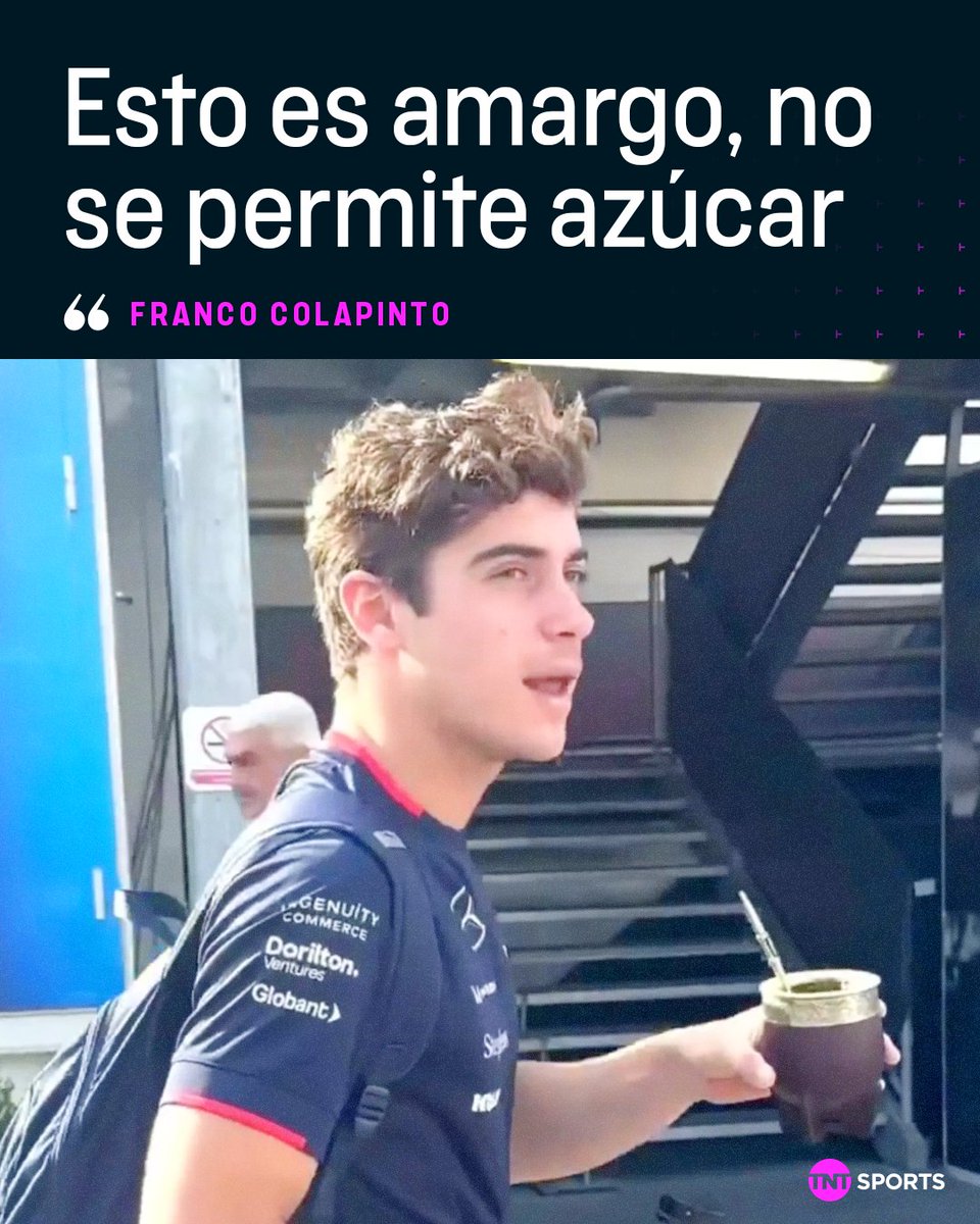 TNTSportsAR's tweet image. Franco Colapinto llega todos los circuitos con mate y termo en mano 🧉🇦🇷

¿Se toma amargo o dulce? 🤔