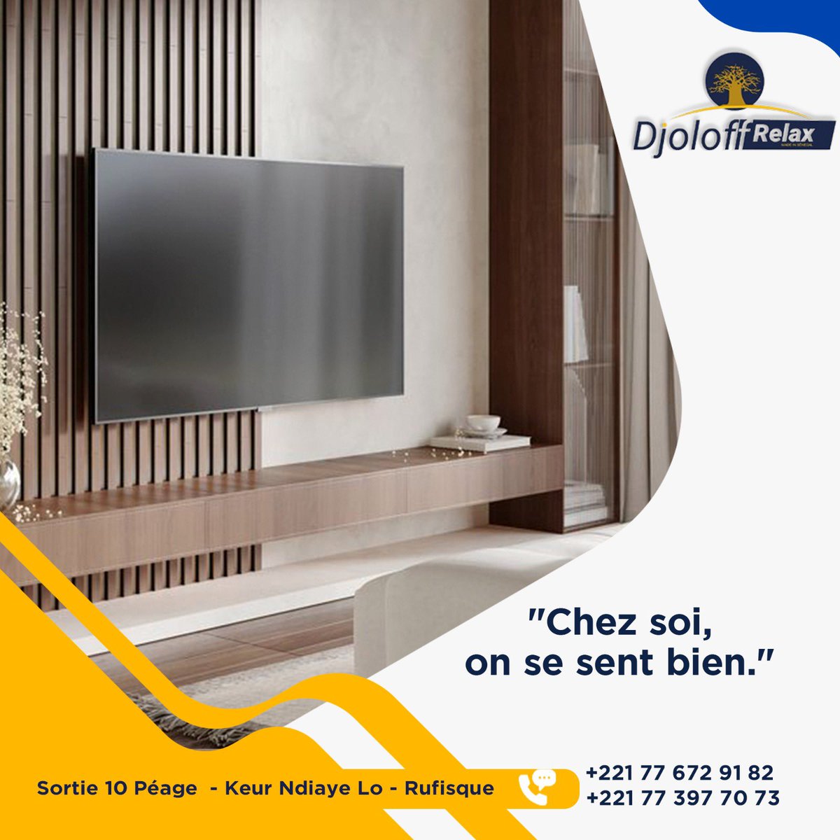 DjoloffD's tweet image. L’excellence du savoir-faire local 🇸🇳 : des meubles télé 100 % conçus ici, avec des finitions impeccables. Offrez à vos espaces l’élégance et la qualité qu’ils méritent.
 #MadeInSenegal #DesignLocal #HautDeGamme #BlackFriday #consommerlocal🇸🇳 #fabricationlocal