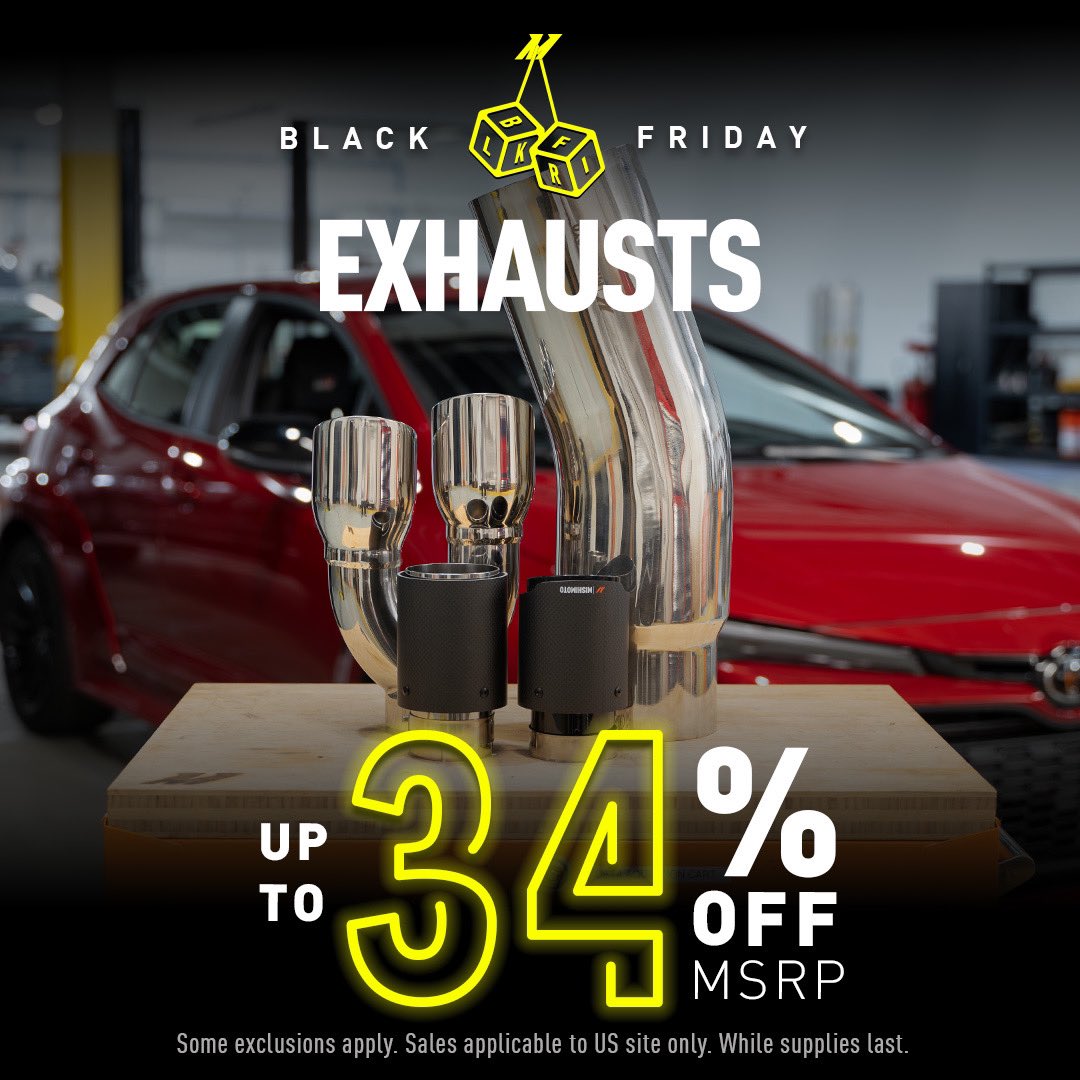 Mishimoto (@mishimoto) on Twitter photo Save up to 34% off MSRP on Exhausts! #blackfriday
mishimoto.com/automotive/per… Save up to 34% off MSRP on Exhausts! #blackfriday
mishimoto.com/automotive/per…