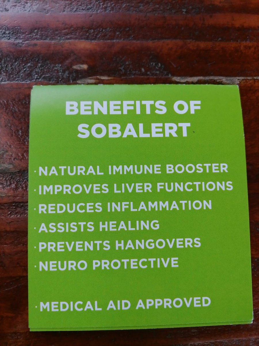 SobAlert's tweet photo. Appreciate the follow @daverade and @SobAlert is available at #MountEdgecombe pharmacy and many other independent pharmacies nationwide. Medical aid approved. https://t.co/LNeKd4e1lj
