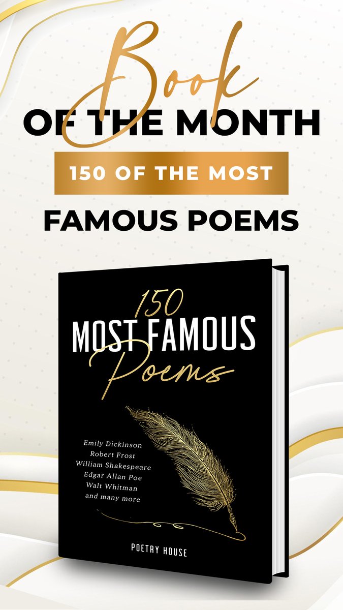 isabelsbooks's tweet photo. #Amreading #Newrelease: 150 Most Famous Poems: Emily Dickinson, Robert Frost, William Shakespeare, Edgar Allan Poe, Walt Whitman and many more by Poetry House
Grab YOUR Copy NOW: https://t.co/t6b4Fn32w8
#ChristmasPoetry #ChristmasPoetry #HolidayGiftIdeas #ChristmasGiftsForHer https://t.co/gxFCNY02El