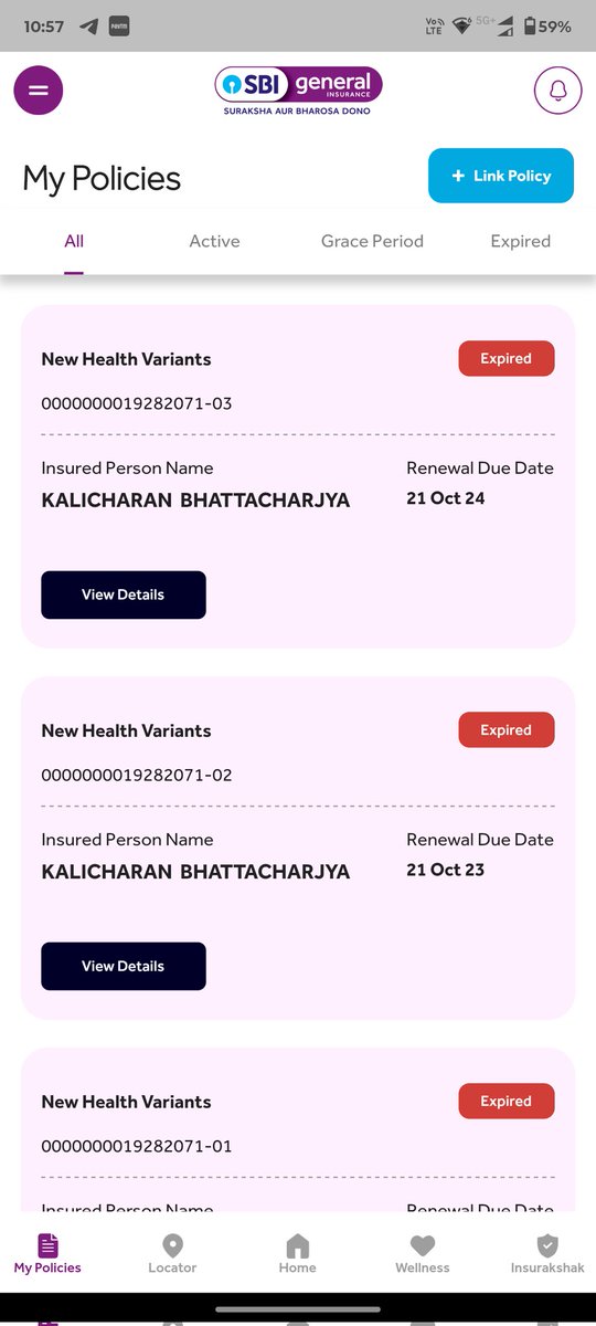 bbbhattacharjya's tweet photo. @sbigeneral @challasetty @nsitharamanoffc @FinMinIndia @AssamFinDept @jagograhakjago @SBI_Health I received a mail stating that my issue is resolved, but in my application, it still shows that my policy is expired. Is this issue resolved only in your dreams? https://t.co/buJVC0neuS