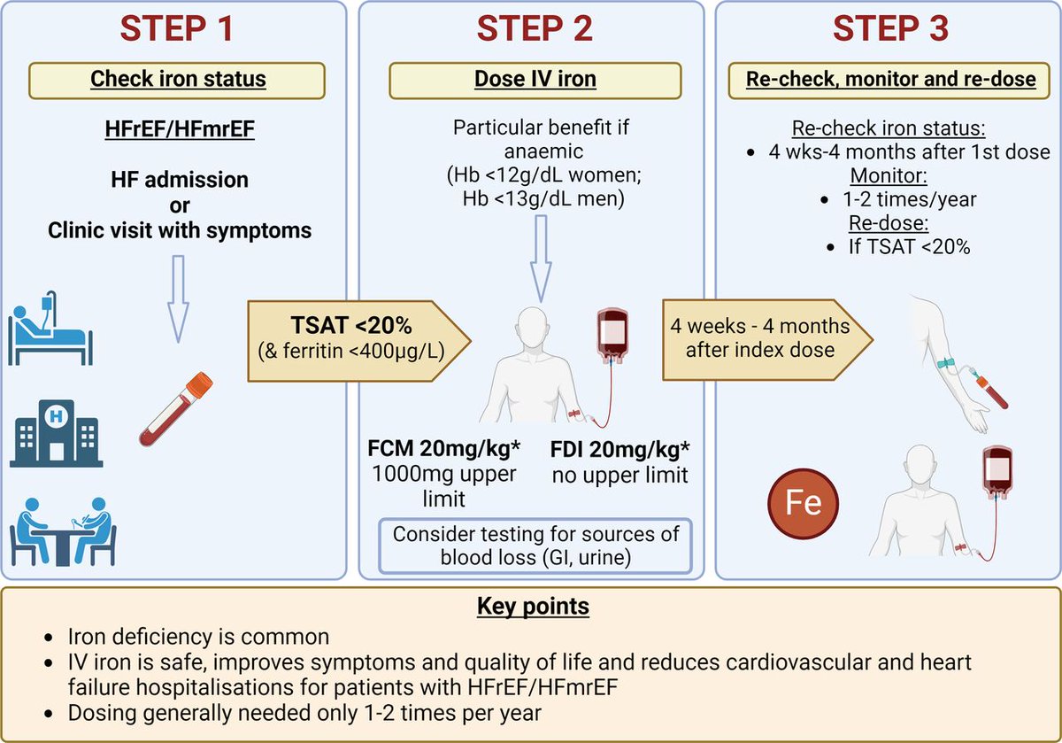 Treating iron deficiency in patients with heart failure: what, why, when, how, where and who bit.ly/3Um2CdA