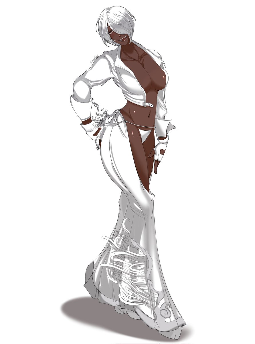 angelheruu's tweet photo. Ángel, Falcon design.  #KOF15 #クローネン #アンヘル #SNK #AngelKOF https://t.co/rSjgOYJ6Re