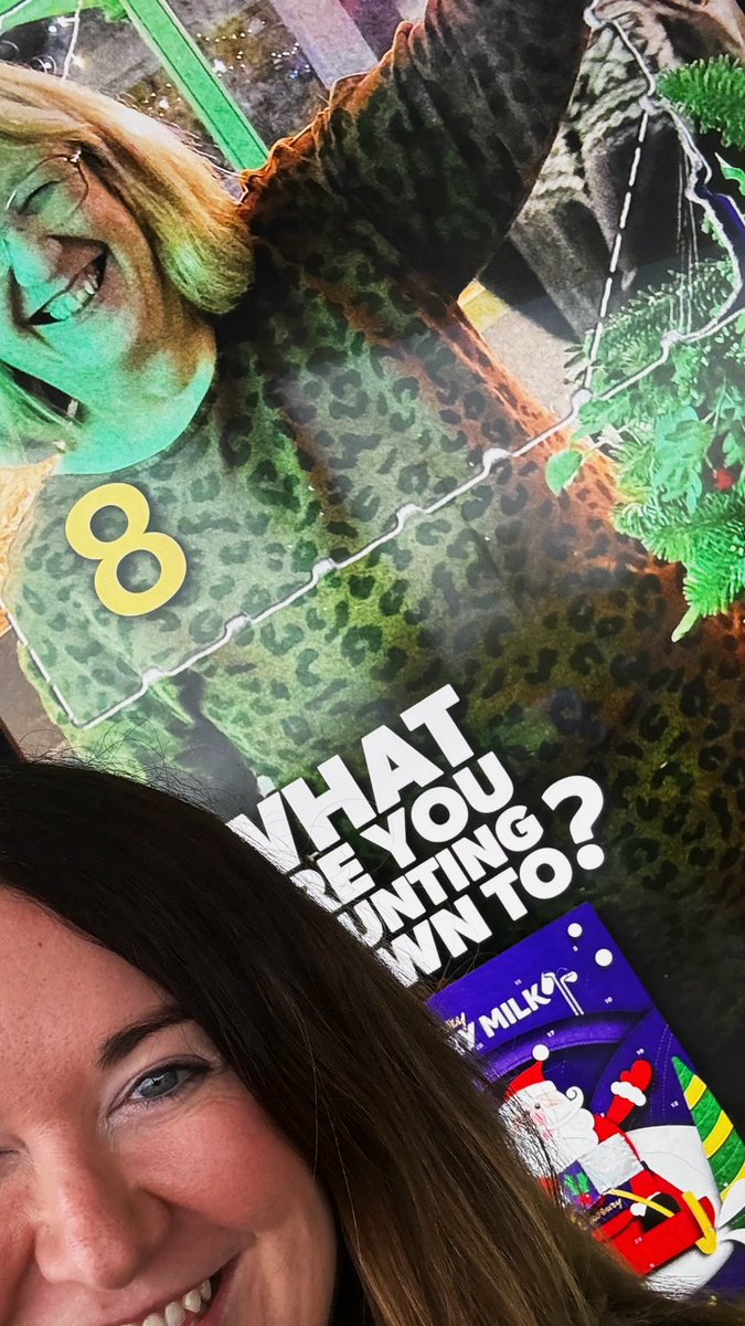 After days of searching we finally found my mum’s Cadbury Christmas ad in the wild today 💜🍫🎄