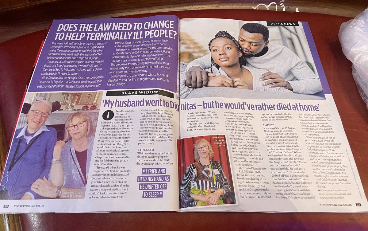 Who Really Cares? (@theparentcarer) on Twitter photo Really disappointed to see such biased reporting by <a href="/CloserOnline/">Closer Magazine UK</a> magazine... where's the "opposed" story to counter this?
And wheelchair "bound" - no wonder people want to kill themselves. The law doesn't need to change, care and support does.
Assistance to live, not to die. Really disappointed to see such biased reporting by <a href="/CloserOnline/">Closer Magazine UK</a> magazine... where's the "opposed" story to counter this?
And wheelchair "bound" - no wonder people want to kill themselves. The law doesn't need to change, care and support does.
Assistance to live, not to die.