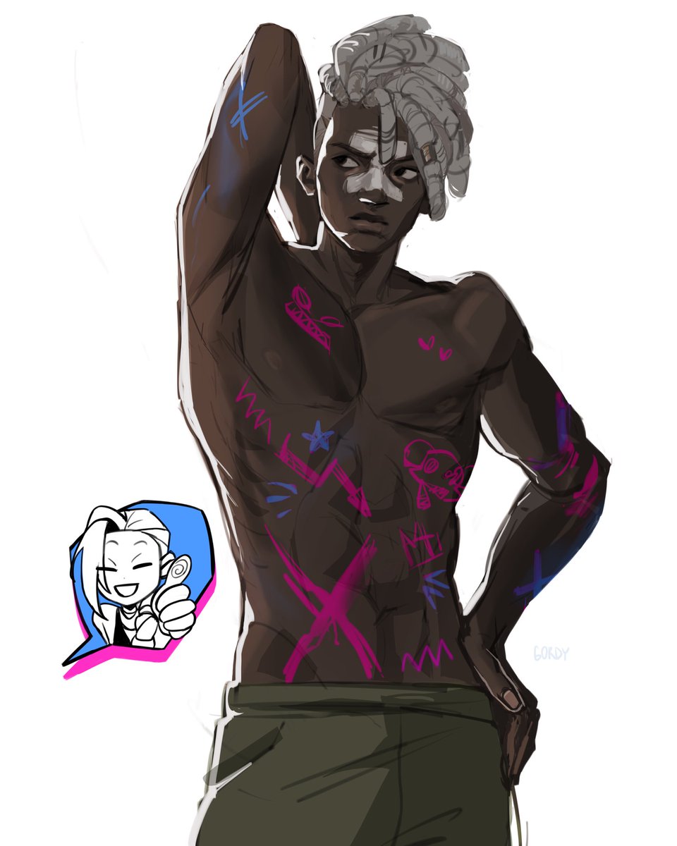 gordyyx_'s tweet photo. Echo x powder #Arcane https://t.co/C1sJSJw91b