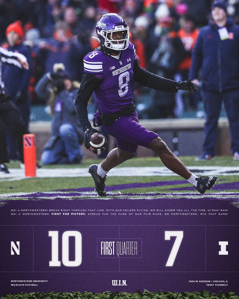 Northwestern Football tweet media