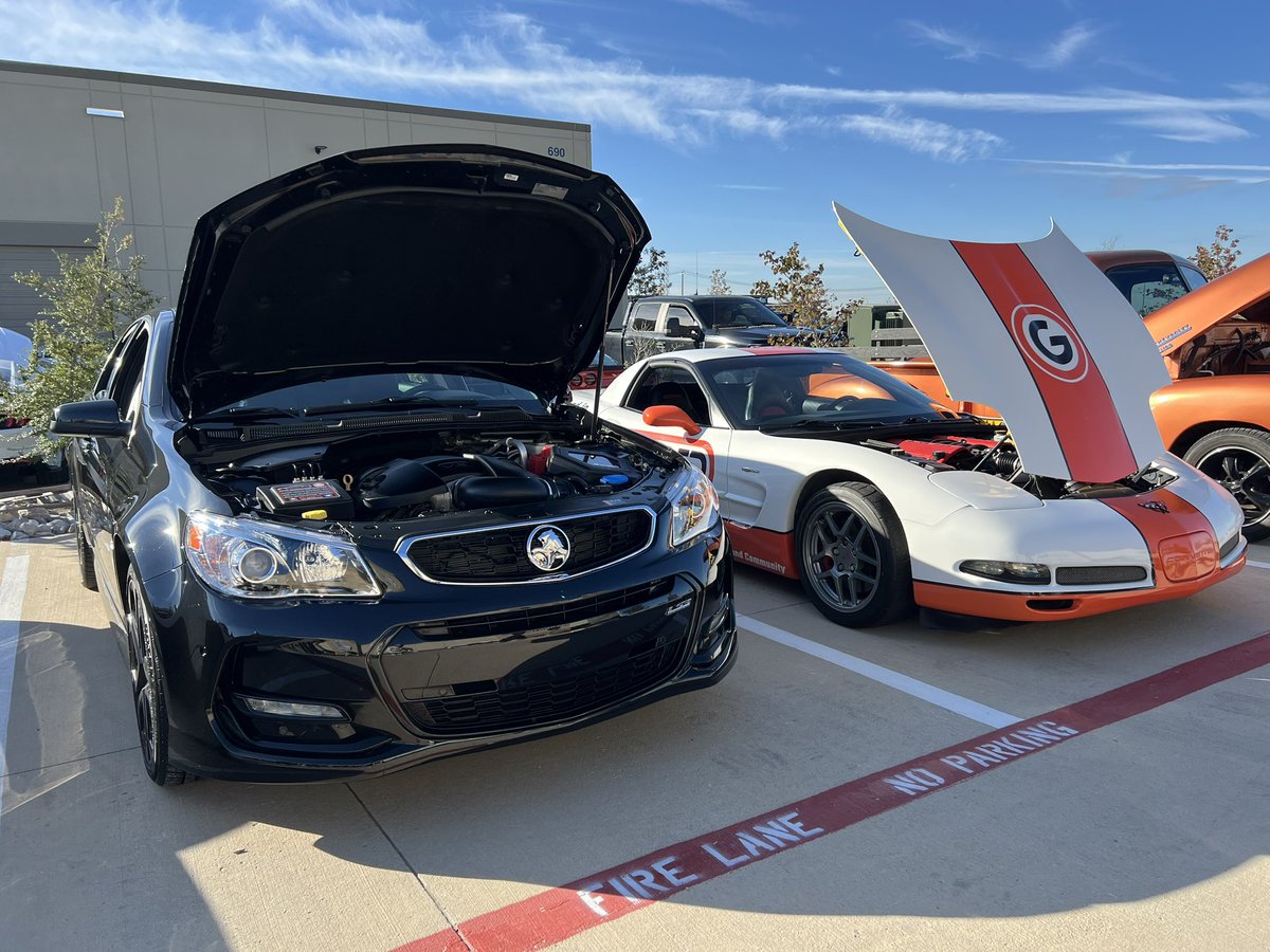 garaged_io's tweet photo. Thanks for another awesome Cars and Coffee, Detail World Prosper! We had a great time braving the chilly wind and hanging out with some great people! As always, there were some fantastic cars there! Got to bring out the newest Garaged car, the '16 Chevy SS! Met another Holden owner there as well. See y'all next month! #garagedcommunity #Detailing #CarShow #CarsAndCoffee