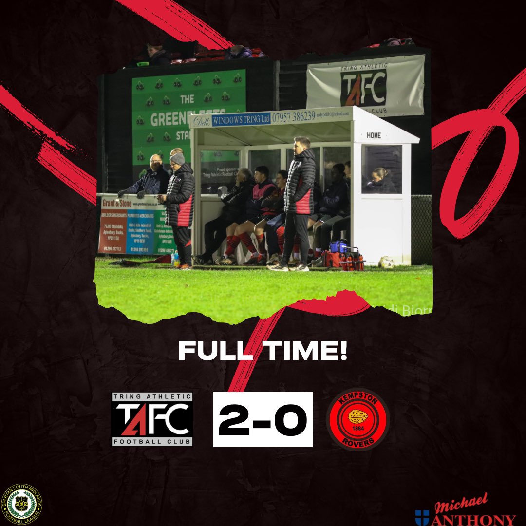 YES!!

Goals from Fitzpatrick and Max sees us bag all 3️⃣ points against Kempston Rovers!

𝗖𝗢𝗠𝗘 𝗢𝗡 𝗧𝗥𝗜𝗡𝗚! 🔴⚫️