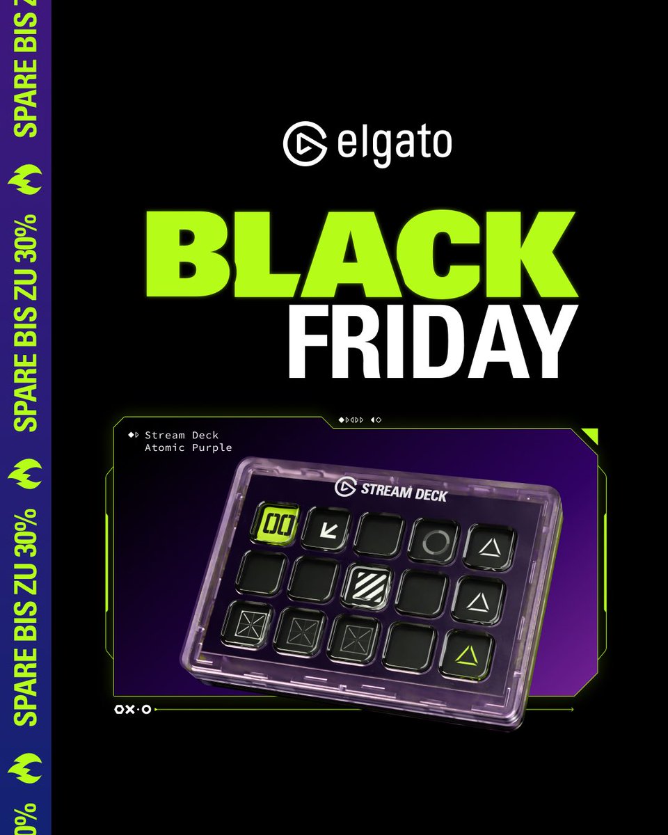 Letzte Chance euch das Stream Deck Atomic Purple zu schnappen.

💜 e.lga.to/s/black-friday… 💜

Wenn’s weg is, isses weg…