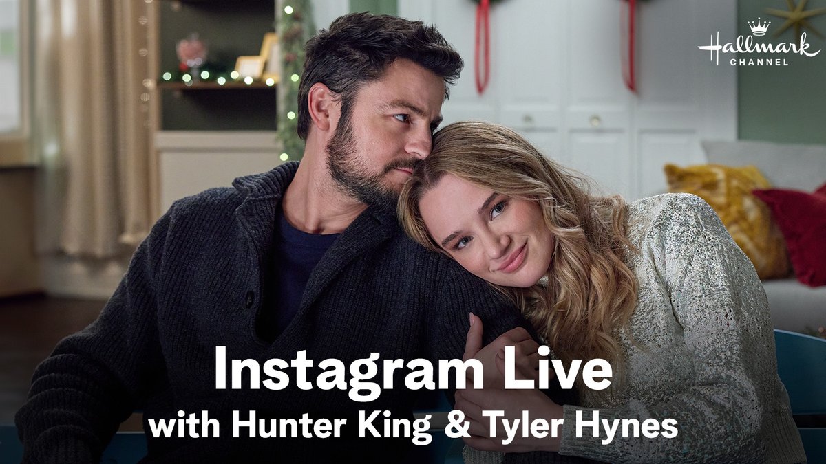 hallmarkchannel's tweet photo. The wait is finally over! Follow the Hallmark Channel Instagram for an Instagram Live chat with @tyler_hynes and @HunterHaleyKing this afternoon, before the premiere of #HolidayTouchdown: A Chiefs Love Story at 8/7c. 🏈 #Hynies https://t.co/uEMf2yYSYo