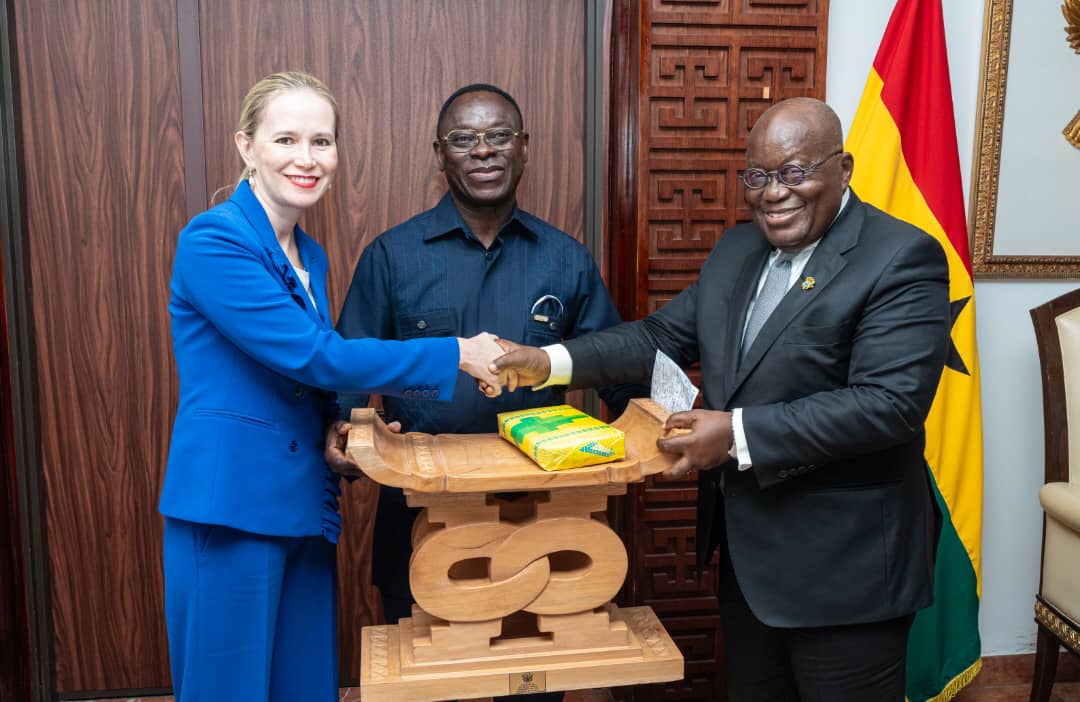 Upon completion of her 4 year duty tour in Ghana,  the Ambassador of Italy <a href="/DanieladOrlandi/">Daniela d'Orlandi</a> called on the President of the Republic of Ghana, H.E. <a href="/NAkufoAddo/">Nana Akufo-Addo</a> at the Jubilee House in Accra to bid him farewell.