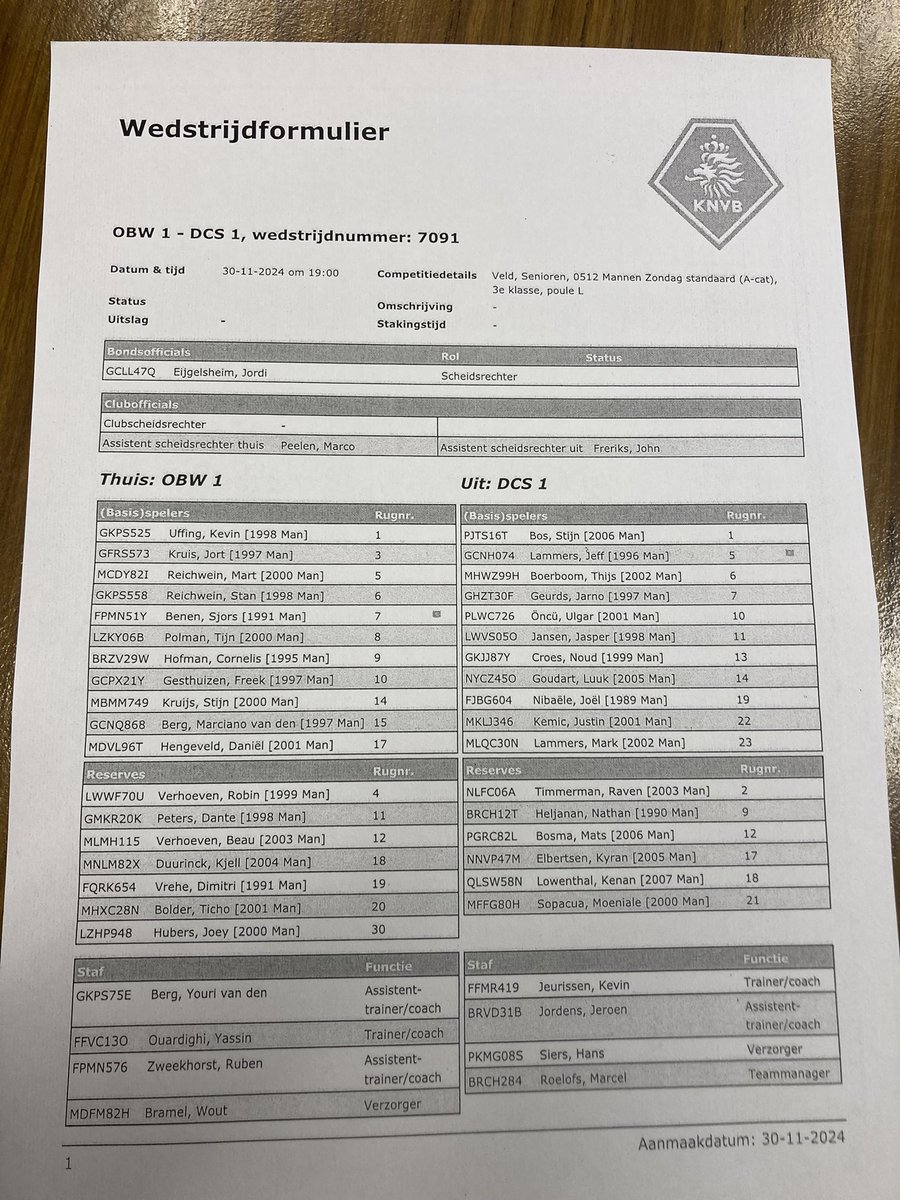 snusselder's tweet photo. De Zevenaarse derby is deze avond tevens de topper in 3L: nummer drie @OBWZEVENAAR ontvangt koploper @svDCS op sportpark Hengelder. De opstellingen en de stand: https://t.co/C9j1gha8Uw
