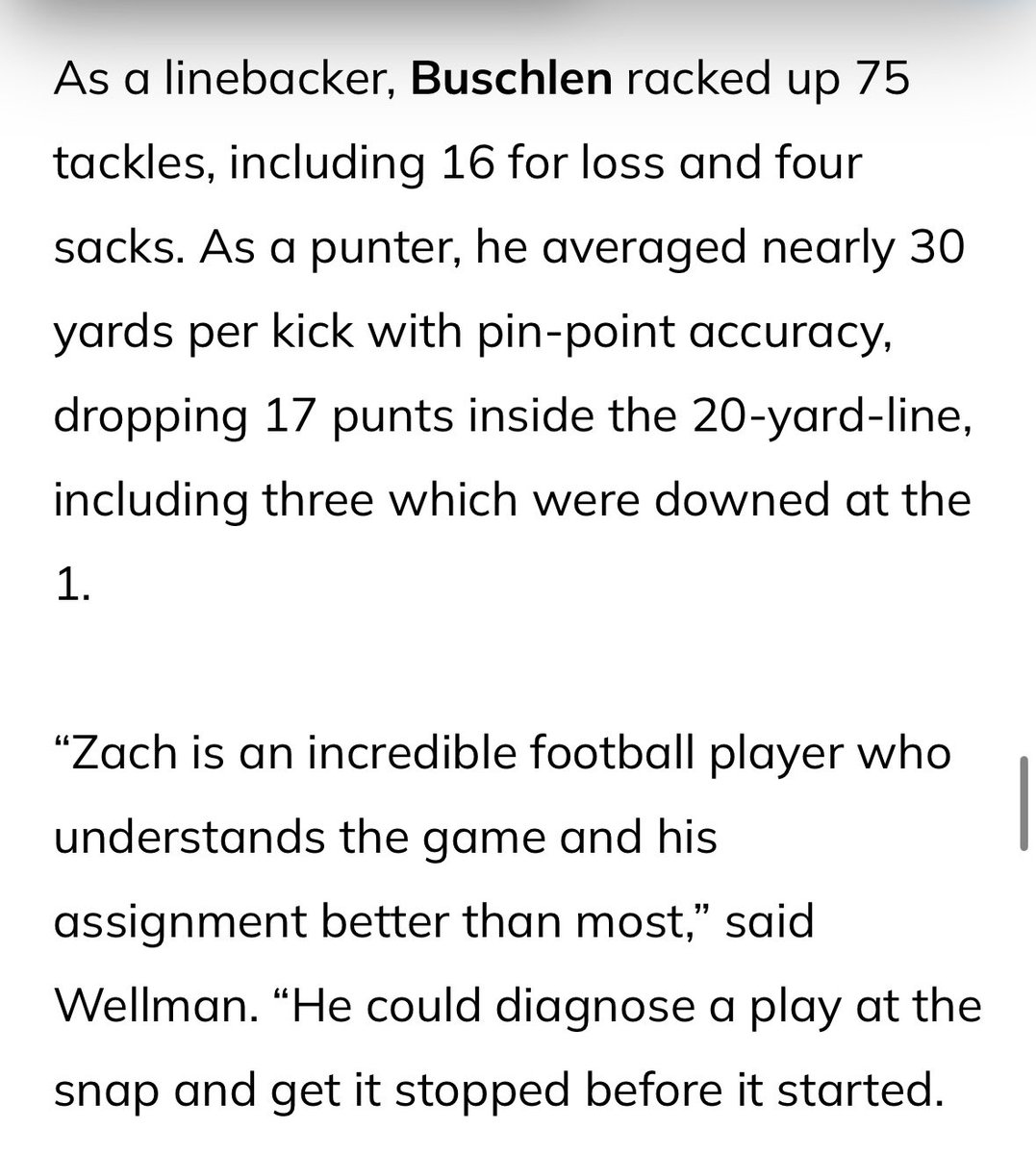 ZachBuschlen36's tweet photo. Proud to be named All-Area Dream Team for the third year in a row. #hithitwin
@CoachPerrone @CoachWellman @CoachArnoldJR @CoachASaleh @CoachMurphy87 @PrudhommeSVSU
@CoachMcNamara9 @CoachMtz125510 @MichFBFrenzy @MIexposure https://t.co/54Zhs8NjMt